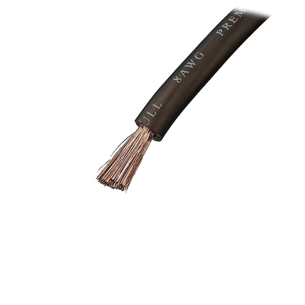 Main product image for Alphasonik AW8250G 1 ft 8 Gauge Ground Wire Black268-721